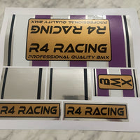 R4 decals for BMX Bicycles and Frames