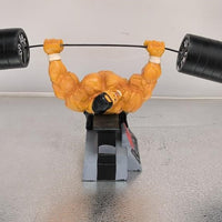 Xtreme Workout Max Bench Figurine Bodybuilding Weightlifting Collectible Statue 12x12x6