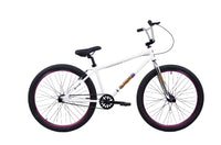 
              Bicicleta BMX completa R4 Pro de 26", clavijas incluidas, Oil Slick con ruedas moradas
            