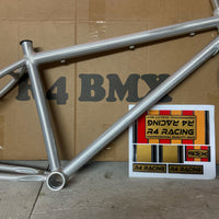 Cuadro y horquilla R4 Chromoly 29" Pro BMX, crudo con capa transparente