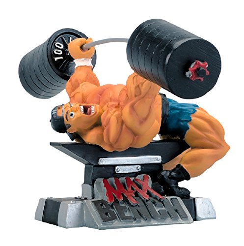 Xtreme Workout Max Bench Figurine Bodybuilding Weightlifting Collectible Statue 12x12x6