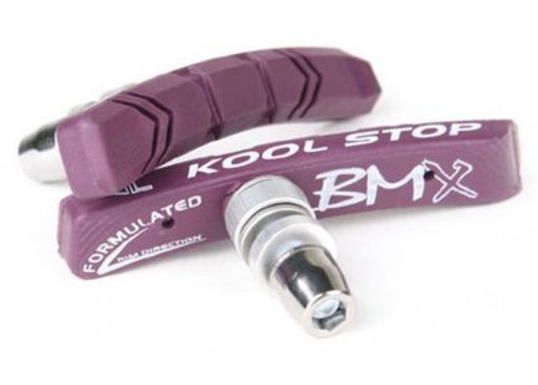 Kool Stop Bicycle BMX Threaded brake pads for V brake Purple PAIR R4 Products