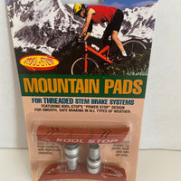 Kool Stop Bicycle Mountain Bike Threaded brake pads for V-brake Salmon (PAIR)