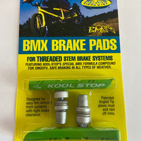 Kool Stop Bicycle BMX Threaded brake pads for V-brake Lime Green (PAIR)